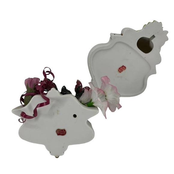 Vintage Lefton Floral Spout & Pot Japanese Ceramic Set of 2 - Picture 7 of 9
